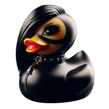 Prachtig Duckieville Duck Beeldje Punk Rock-Vrouwe Valentina 4