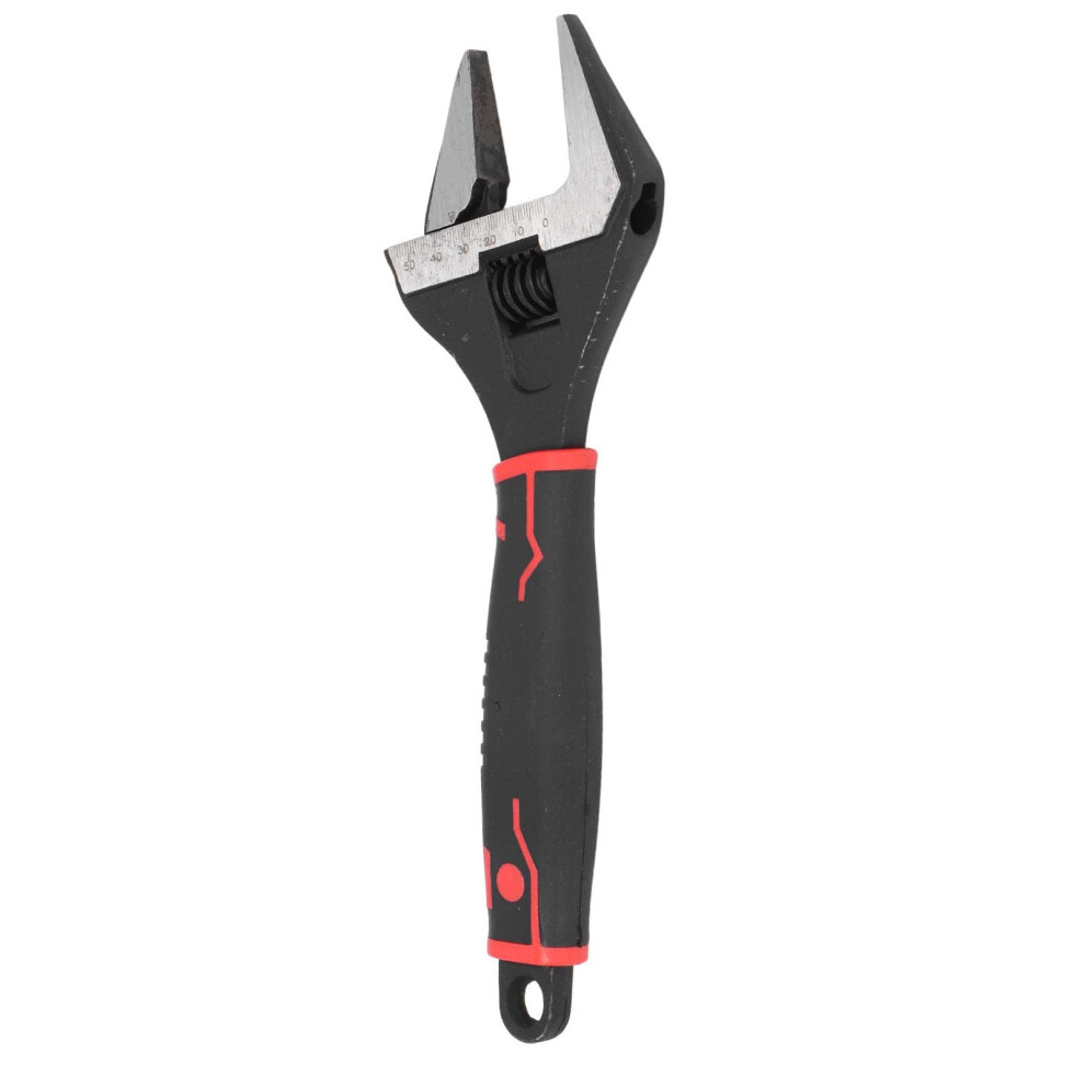 Wide Mouth Adjustable Wrench 10' Crv Steel Deep Jaw Manual Repair Key For Home Garage Workshop 9412369553560
