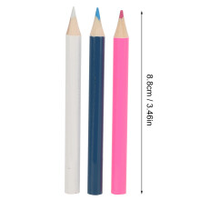 9-teiliger Stoffstift, drei Farben, klare Linie,