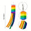 Bunte Behänge Regenbogensäule Flagge Windsack mit 3