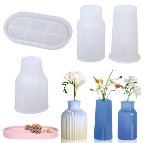Vasen-Silikonformen machen einzigartige dekorative Blumenformen, 1