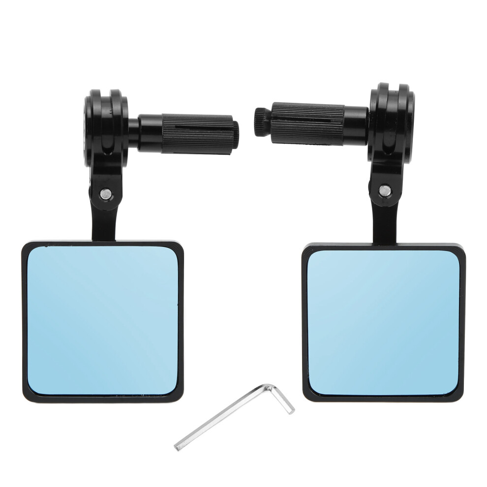 Aluminum Alloy Rearview Mirror 4 Motorcycle Universal Fitment Rotatable Handlebar End Mirrors Vibration Resistant Easy Installation Clear Vision 9139052856141