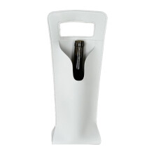 Wein-Tragetasche aus PU-Leder, Wein-Geschenktasche, ideal-Weiß