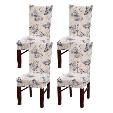 Luxury Dining Chair Covers, Reusable Anti-Slip Elastic Band Design for Home Decor, Spandex Fabric Washable Removable Chair Slipcovers for Restaurant K