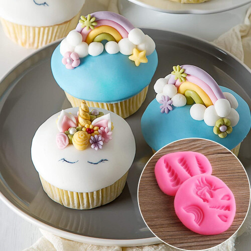 Φόρμα για fondant, σετ καλουπιών σιλικόνης για διακόσμηση κέικ σοκολάτας με 3D κεφάλι 1