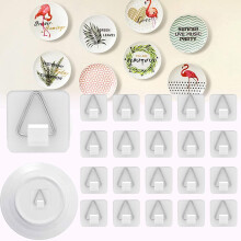 Gladde, compatibele hangers voor porselein, aardewerk, glas, onbewerkt hout, fotolijsten, schilderijen, prints, muurschilderingen en zelfklevende