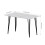 Living And Home Modern Dining Table with MDF Tabletop & Metal Legs 6
