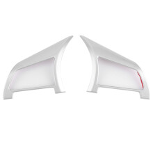 Embellecedor de la cubierta del botón del volante, apariencia moderna, material de acero y plástico duradero, 4 Nissan Sylphy Sentra Qashqai