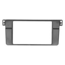 Embellecedor de radio estéreo de alta calidad, panel de instalación ABS para kit de navegación BMW Serie 3 E46, doble DIN, actualización del