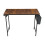 Living And Home Home Office Desk with Side Storage Pocket and Hook, 100cm W 2