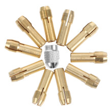 1 set rotary tool copper collet flexible shaft collet rotary tool collet set mini drill chuck grinding collet electric grinding drill