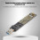 M.2 NVME SSD zu USB Adapter Board Festplatte 9