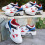 InlineSkate, 2in1 multipurpose shoes, Adjustable Quad Roller Skate Boots White42 3