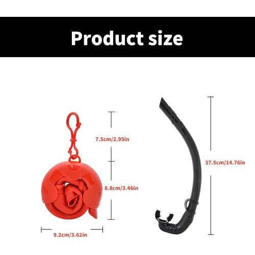 Durability Silicone Snorkels Comfortable White 1