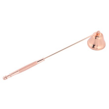 1 x Fashion Stainless Steel Bell Shaped Candle Snuffer with Long Handle for Scented Candles (Rose Gold)