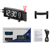 Bedroom LED Display Digital Alarm Clock with Ceiling Projection