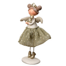 Long Leg Girl Statue Home Shelves Desktops-Large angel thin leg