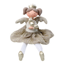 Long Leg Girl Home Decors Resins Craft Figurine for-Grey