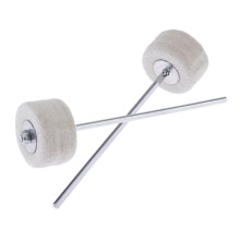 2pcs Drum Pedal Beater Mallet & Hammer Head for Jazz Drum Parts