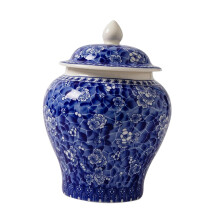 Ceramic Ginger Jar Traditional with Lid Asian Ginger Jar for Home Coun