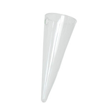 Clear Cone Glass Wall Hanging Flower Vase Plant Bottle Home Decor