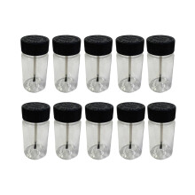 10 Pieces Paint Touch up Bottle with Brush and Lid Leftover Paint Cont