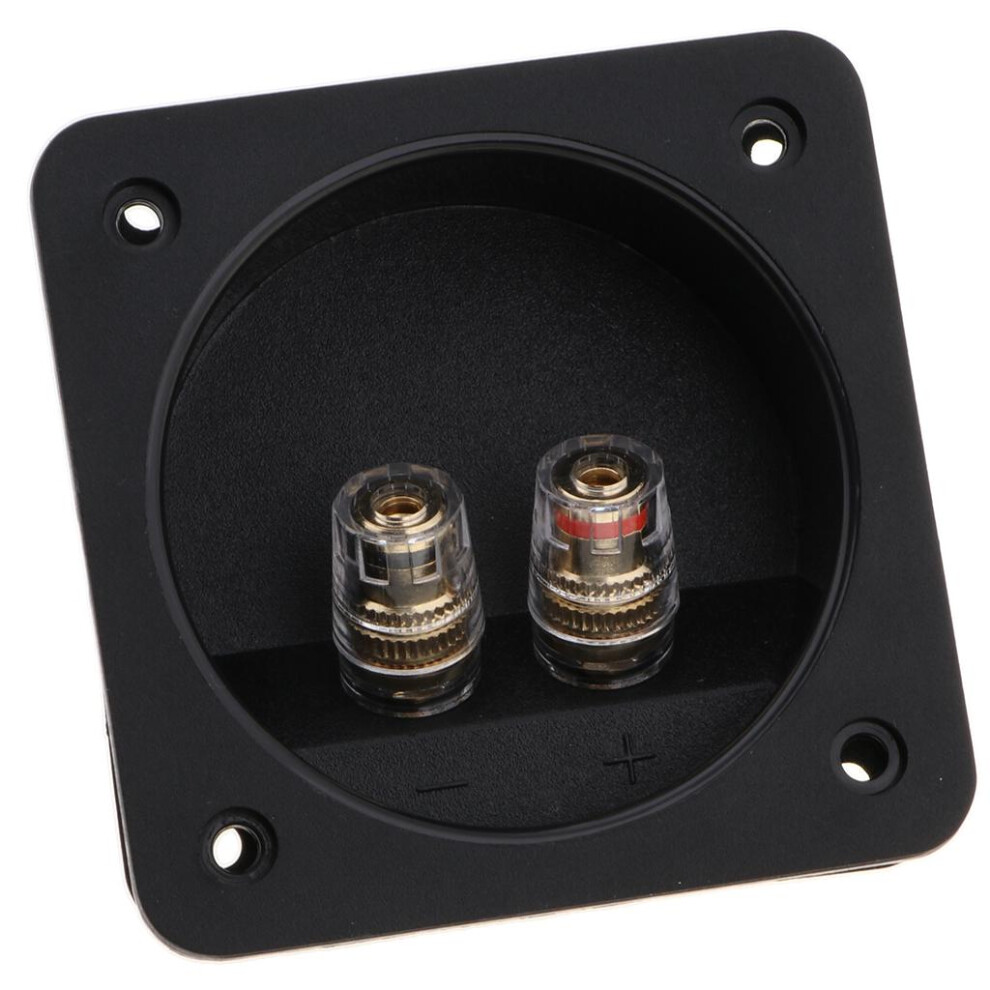 2-Way Speaker Box Terminal Binding Post Square Spring Cup Connector (8 783923406325