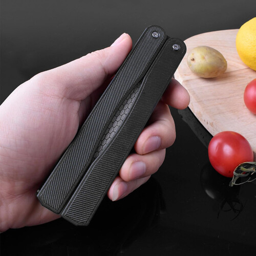 Kitchen sharpener pocket sharpening stone portable sharpener foldable doublesided 1