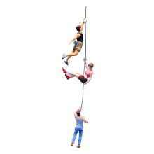 3Pcs 1/87 Miniature Figures Rock Climbing Collectibles Micro Landscape