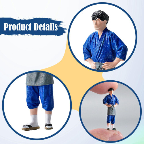 1:64 Figure Model Layout Decoration Ornament Creative Dioramas Chef Fi 2