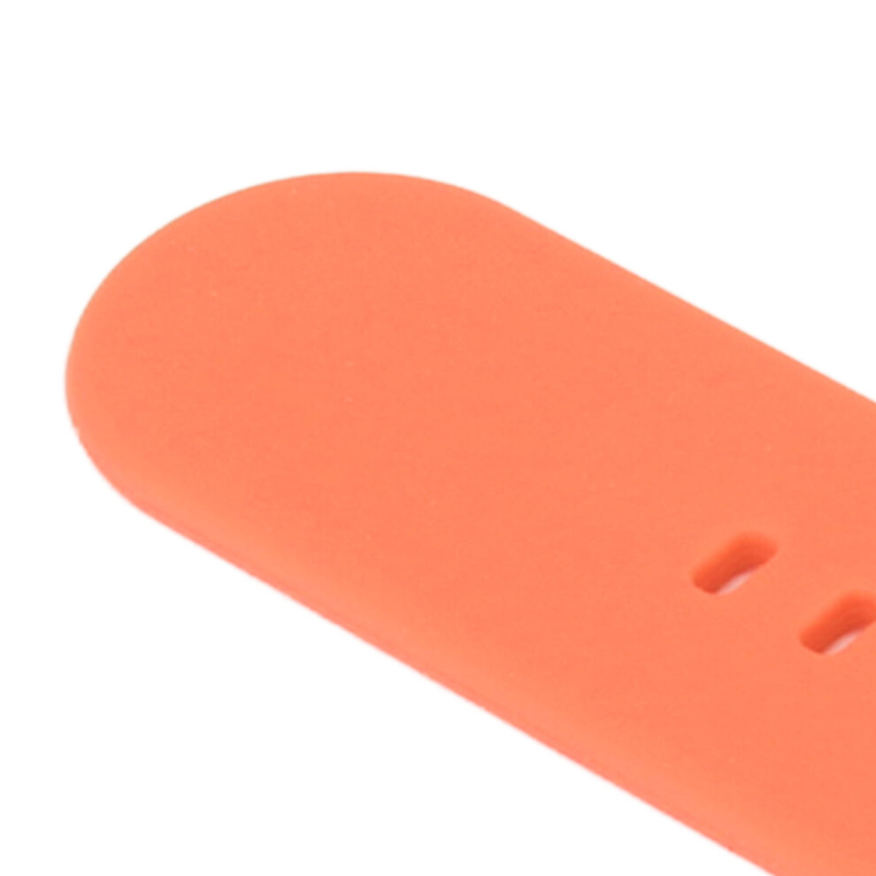 Weiches Silikon-Uhrenarmband, Verstellbar, Orange 8223848258545