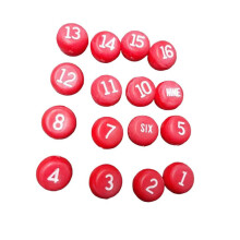 Tally Balls Billiards Number Dice for Kelly Pool Pea Pool Billiard Hal