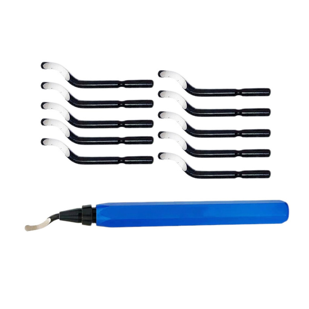 Deburring Tool, Deburrer With Aluminum Handle, 360Degree Rotatable Deburring Tool, 3D Printer, Burr Remover, Woodworking Blue 9365049533294
