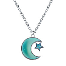 Mood Necklace Temperature Sensing for Girls Women Wife Girlfriend Dail