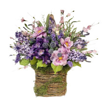 Door Hanger Basket Wreath for Front Door for Living Room Wall Indoor O