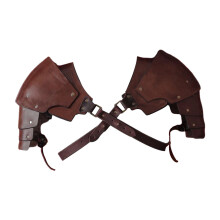Medieval Shoulder Pauldron Body Chest Harness Belt for Rave Carnival C