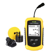 Portable Fish Finder Sonar Alarm Sensor Transducer Fishfinder