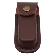 PU Leather Sheath Pocket Folding Knife Torch Pouch Camping Outdoor Too