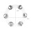 Cymbal Rings with Single Row Accessory Drum Set Performance Cymbal Tam 2