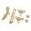 Copper Alto Sax Key Guard Set with Screws 1