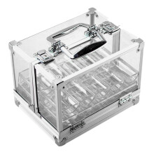 Chips Case Holds 600 Chips with 6 Chip Racks for Drinking Props Partie