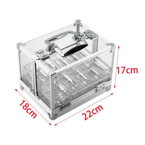 Chips Case Holds 600 Chips with 6 Chip Racks for Drinking Props Partie 1