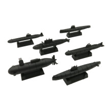 6 Pieces Plastic Warships Kits Submarine Toys for Boys Adults Birthday