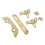 Copper Alto Sax Key Guard Set with Screws 2