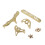 Copper Alto Sax Key Guard Set with Screws 3