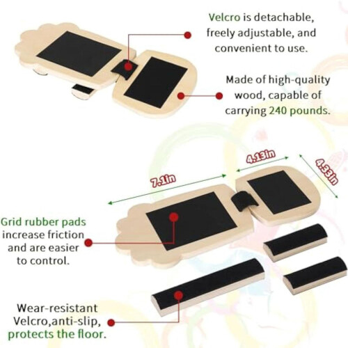 Single Foot Balances Board Exerciser Balance Training Platform Foot St 1