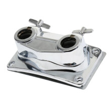 Silver Floor Drum Leg Bracket Mount for Bass Drum Percussion Instrumen