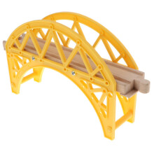 Wooden Trains Railway Set Compatible Accessories Yellow Bridge