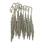 10 Pieces Tibetan Silver Beading Feather Bookmarks With Loop For DIY M 3
