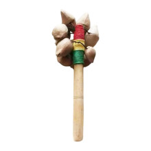 Handheld Nut Shell Shaker Handcrafted Handheld Bell for Home Concert K